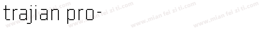 trajian pro字体转换